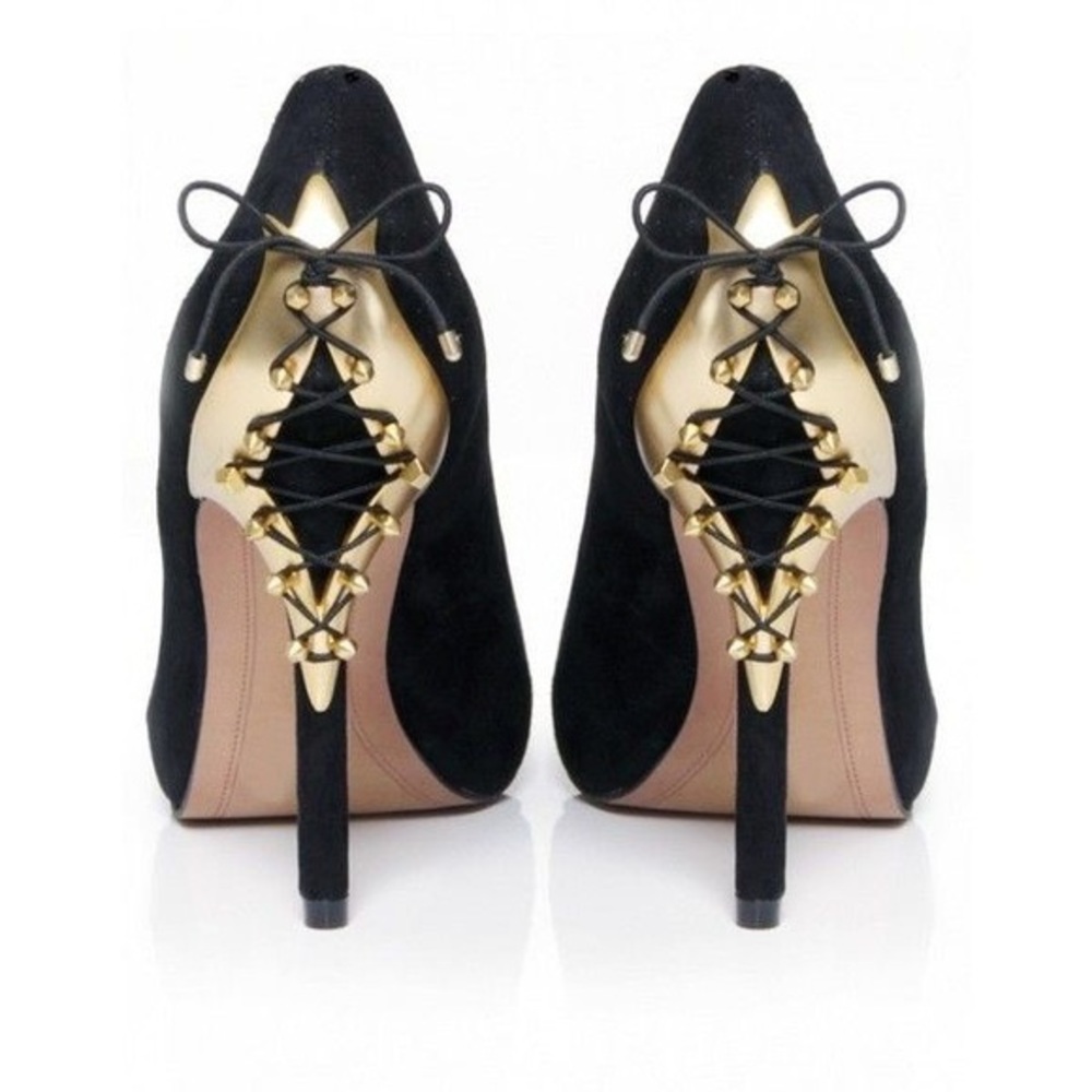 Sam Edelman | Black Heels with Gold Detail